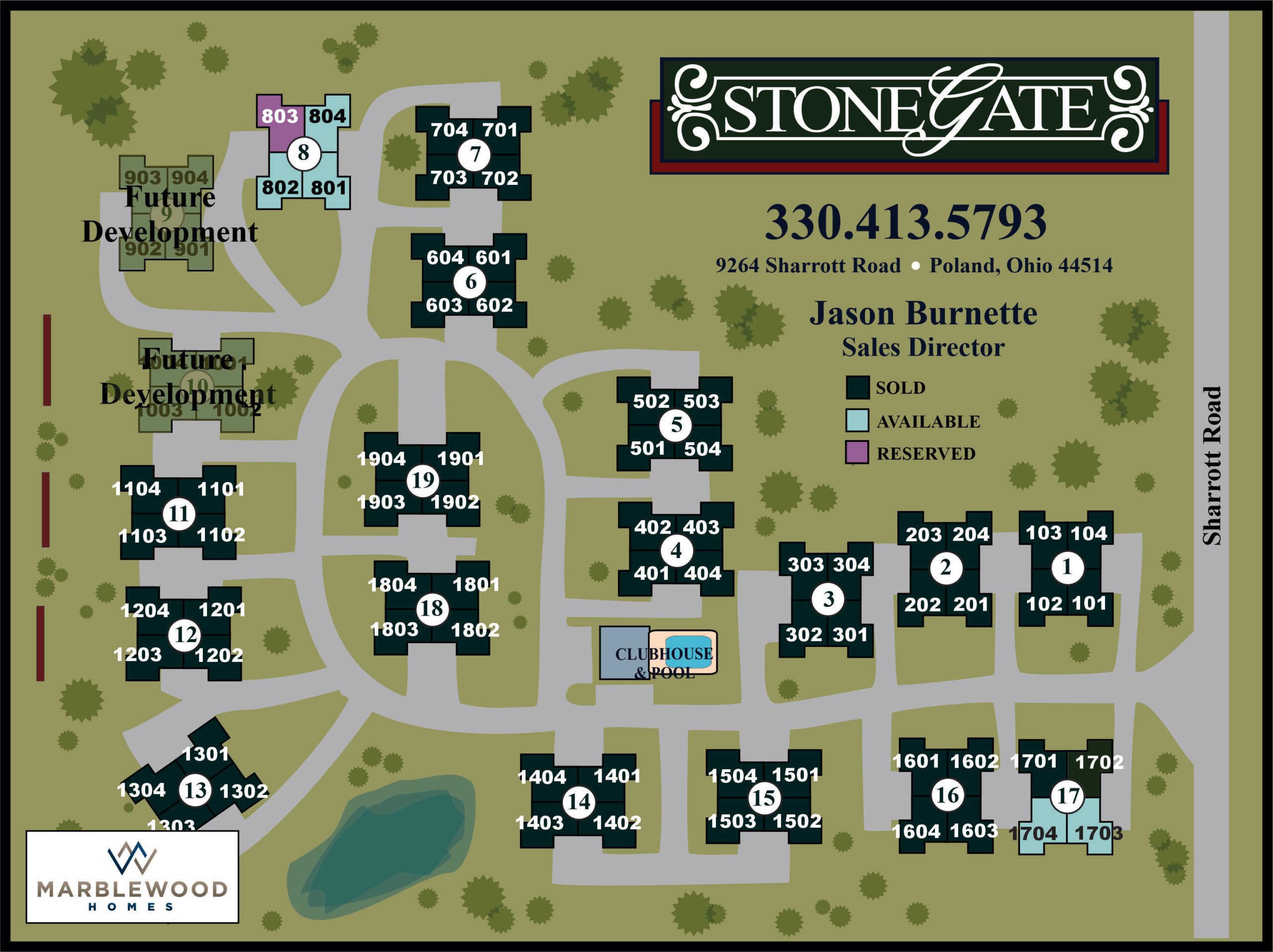 Courtyards at Stonegate Plat Map