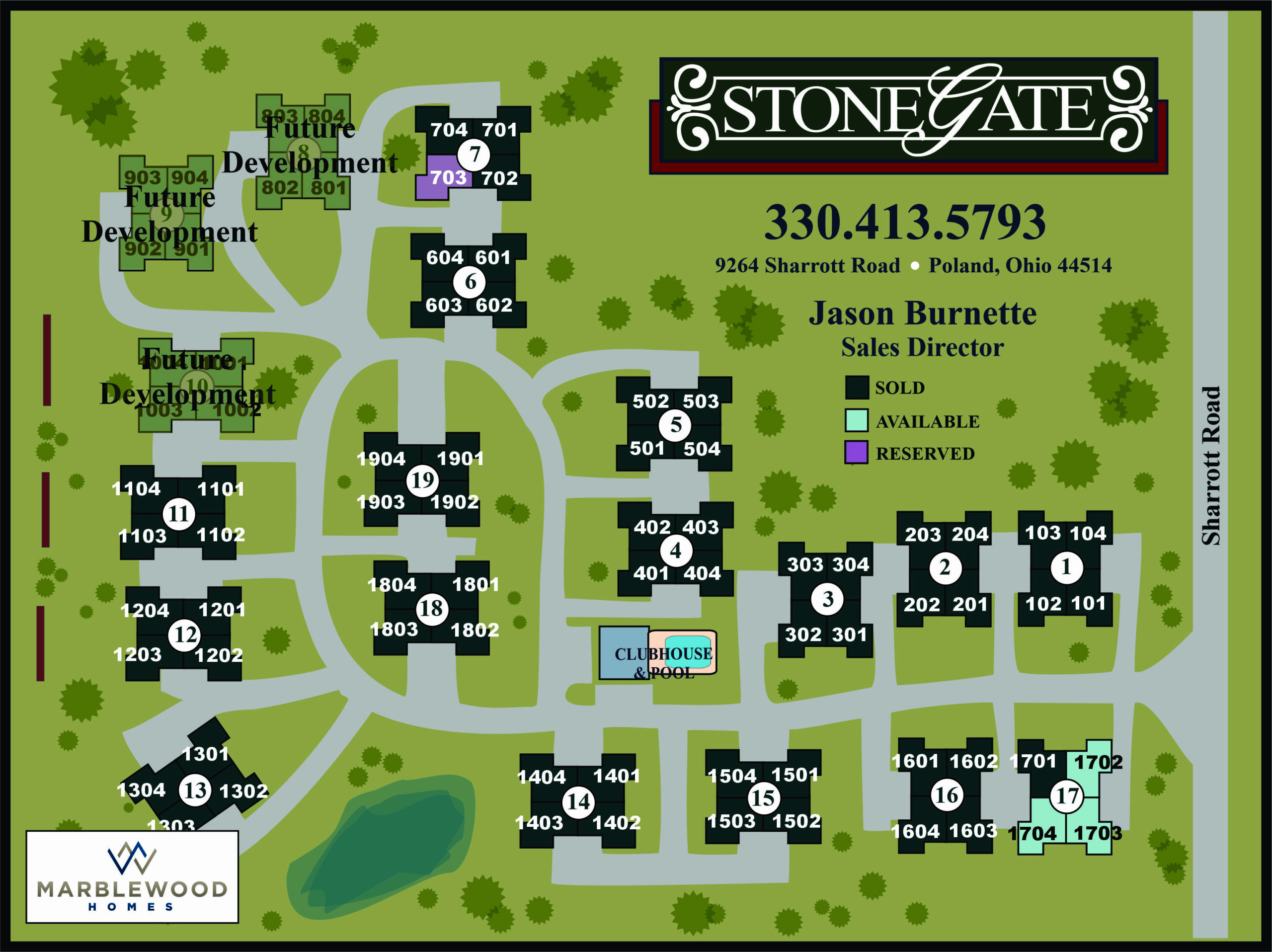 Courtyards at Stonegate Plat Map