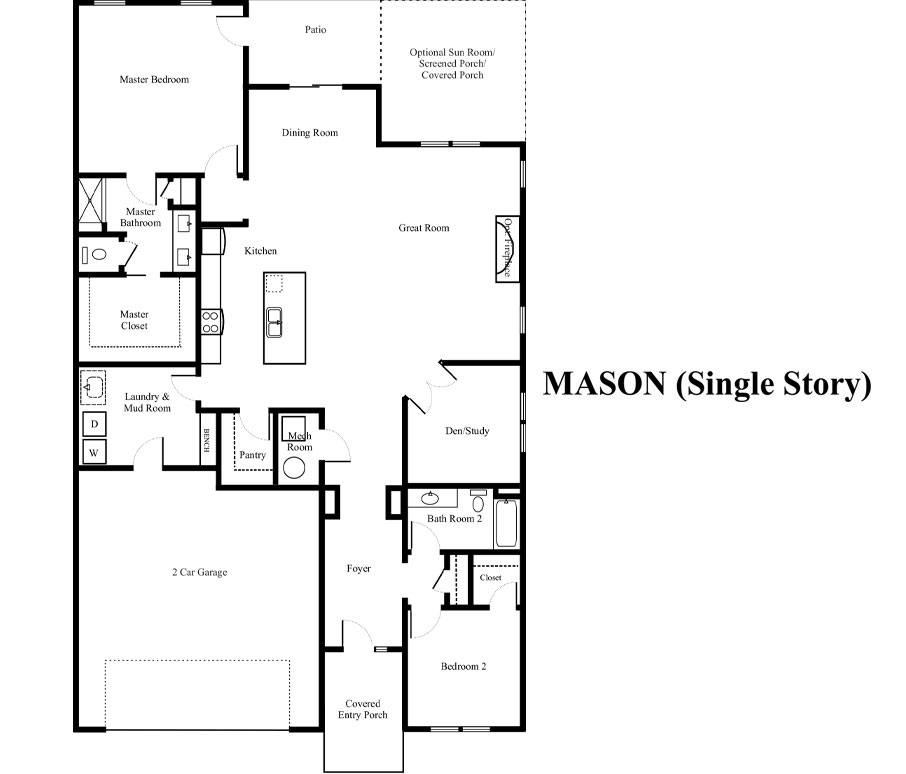Mason Architectural Floorplan