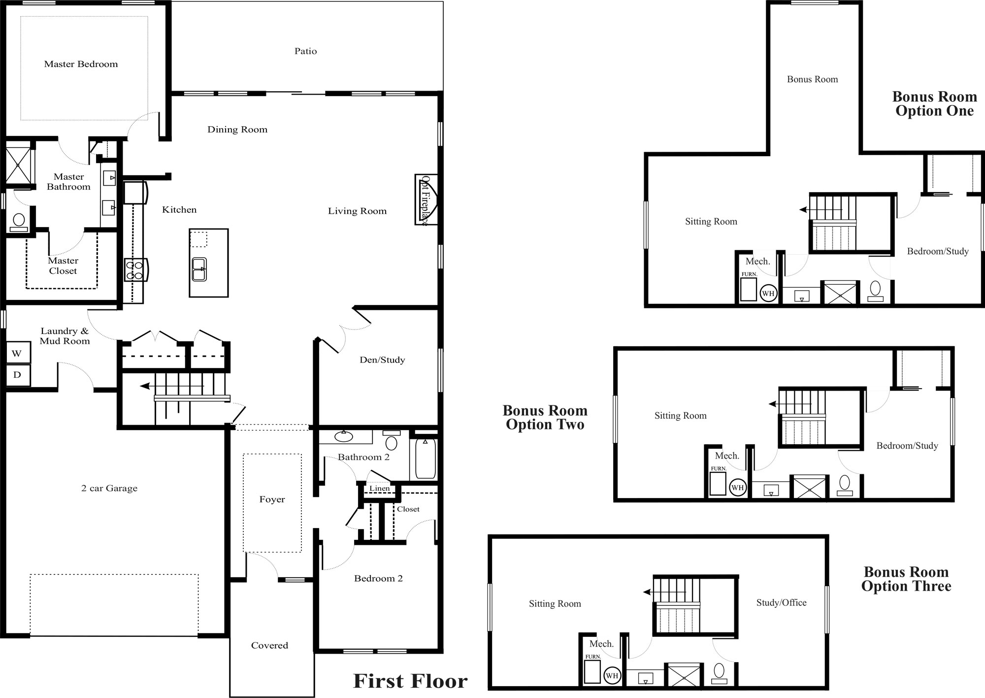 Kimberly (Two Story) Architectural Floorplan